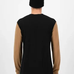 Mons Royale Men's Yotei Merino Long Sleeve Goblin Blue/Toffee/Black
