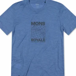 Mons Royale Men's Zephyr Merino Tencel T-Shirt Steel Blue