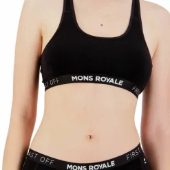 Mons Royale Women's Sierra Sports Bra Black