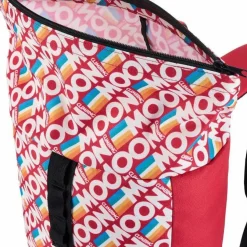 Moon Climbing Roll Top Back Pack Retro Stripe True Red