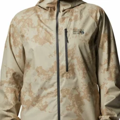 Mountain Hardwear Women's Stretch Ozonic Jacket Moab Tan Print