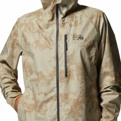 Mountain Hardwear Women's Stretch Ozonic Jacket Moab Tan Print