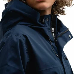 Mountain Works Unisex Utility Hybrid Rain Jacket Dress Blue