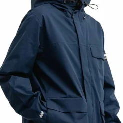 Mountain Works Unisex Utility Hybrid Rain Jacket Dress Blue