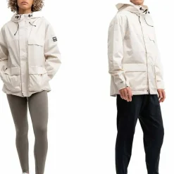 Mountain Works Unisex Utility Hybrid Rain Jacket Ivory
