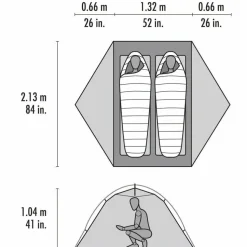 MSR Elixir 2 Tent Footprint Incl Green