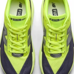New Balance Men's FuelCell Rebel V5 Alkaline Green / Boysenberry / Dark Silver Metallic