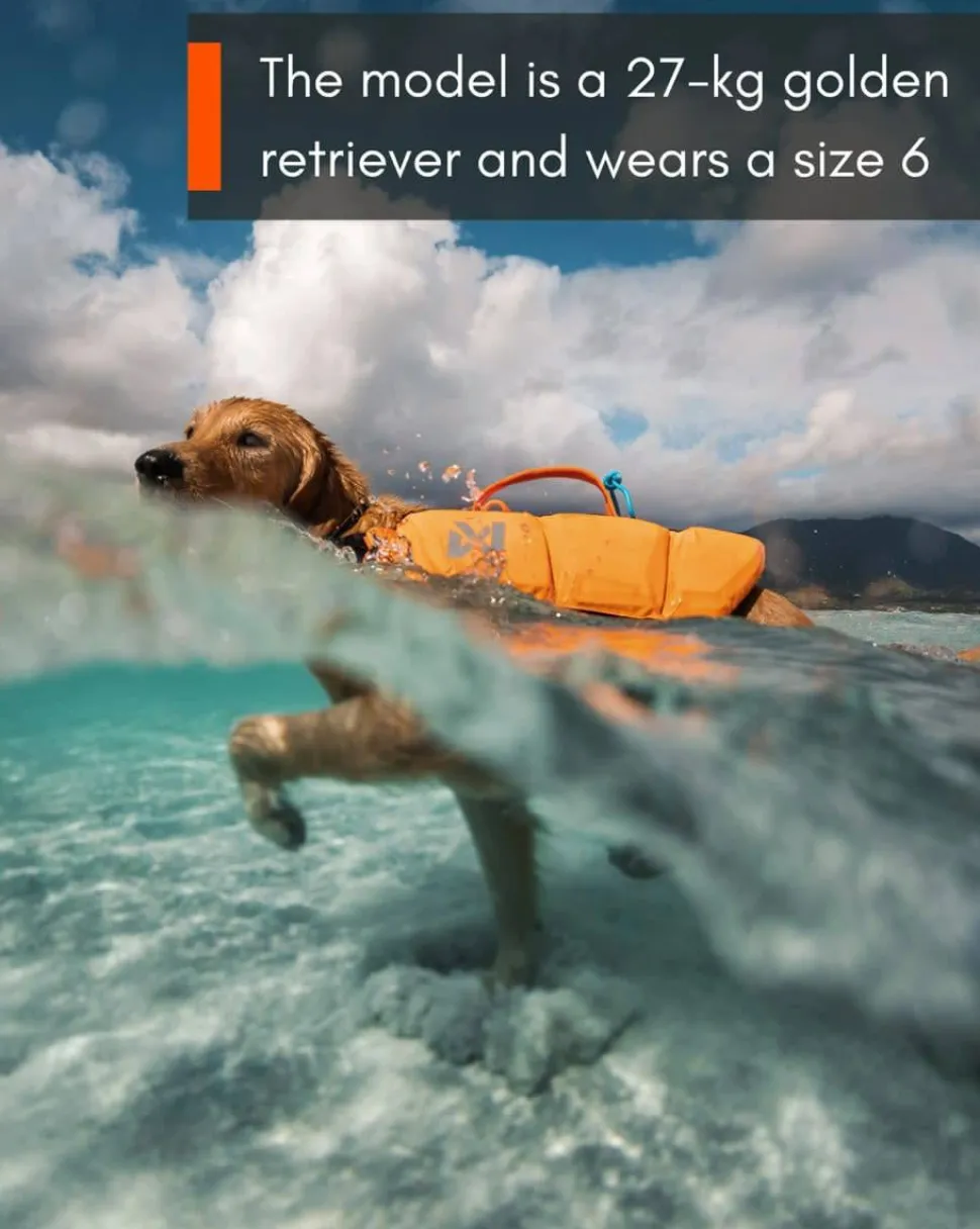 Non-stop Dogwear Protector Life Jacket Size 2-4 Black/Orange
