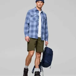 Norrøna Men's Femund Flannel Lightweight Shirt Frozen Fjord