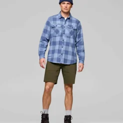 Norrøna Men's Femund Flannel Lightweight Shirt Frozen Fjord