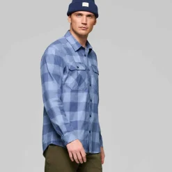 Norrøna Men's Femund Flannel Lightweight Shirt Frozen Fjord