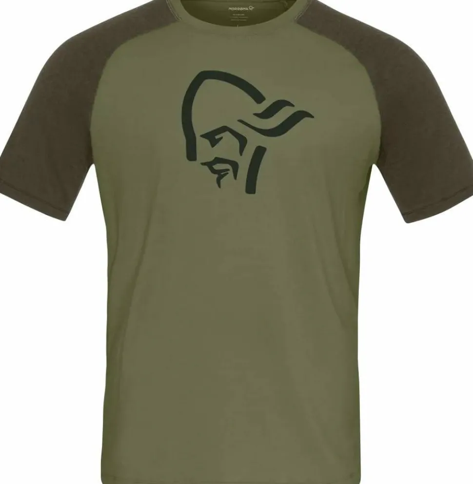 Norrøna Men's Femund PureUll T-Shirt Loden Green