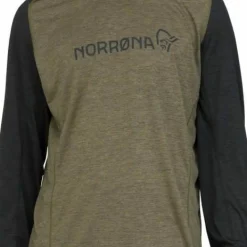 Norrøna Men's Fjørå Equaliser Lightweight Long Sleeve Olive Night