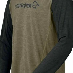 Norrøna Men's Fjørå Equaliser Lightweight Long Sleeve Olive Night