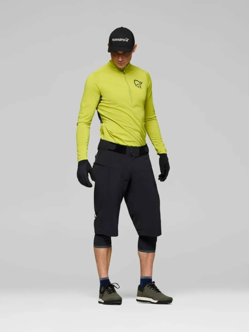 Norrøna Men's Fjørå Flex1 Hybrid Shorts Caviar Black