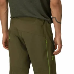 Norrøna Men's Fjørå flex1 Mid Weight Shorts Olive Night/Norrona Green