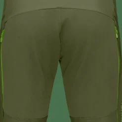 Norrøna Men's Fjørå flex1 Mid Weight Shorts Olive Night/Norrona Green