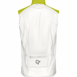 Norrøna Men's Senja Aero90 Vest Golden Lime/snow White
