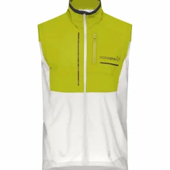 Norrøna Men's Senja Aero90 Vest Golden Lime/snow White