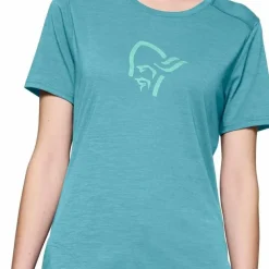 Norrøna Women's Femund Equaliser Merino T- Shirt Brittany Blue