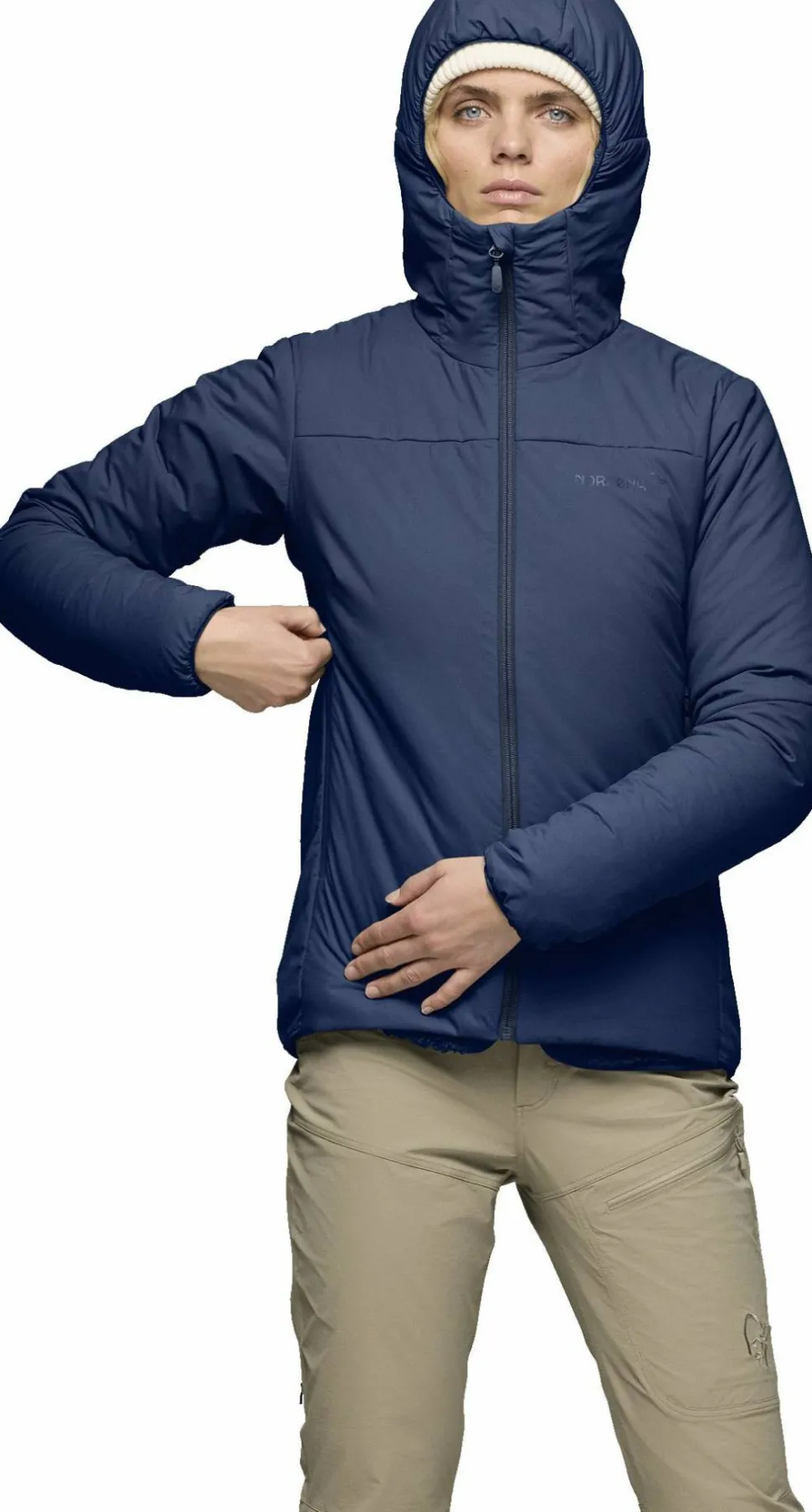 Norrøna Womens' Femund Thermo60 Zip Hood Indigo Night