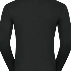Odlo Men's Active Warm ECO Half-Zip Turtleneck Base Layer Top Black