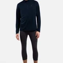 Odlo Men's Mid Layer Essential 1/2 Zip Dark Sapphire
