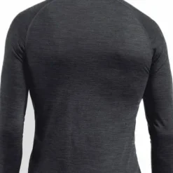 Odlo Men's Performance Wool 150 Base Layer Provincial Blue - Dark Grey Melange