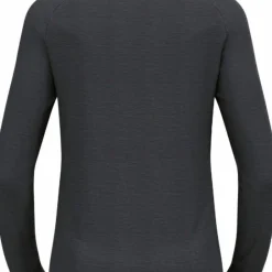 Odlo Men's Performance Wool 150 Base Layer Provincial Blue - Dark Grey Melange