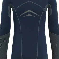 Odlo Men's Set Long Fundamentals Performance Warm Dark Sapphire - Silver Cloud