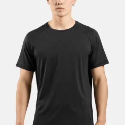 Odlo Men's T-Shirt Crew Neck S/S Essential 365 Black Melange