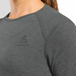 Odlo Women's Active Warm ECO Baselayer Shirt Odlo Steel Grey Melange