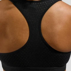 Odlo Women's Ascent Performance Wool Medium Support Sports Bra Black