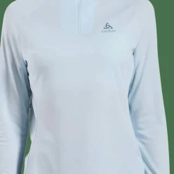 Odlo Women's Mid Layer Essential 1/2 Zip Baby Blue