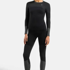 Odlo Women's Odlo Fundamentals Performance Warm Set Long Black