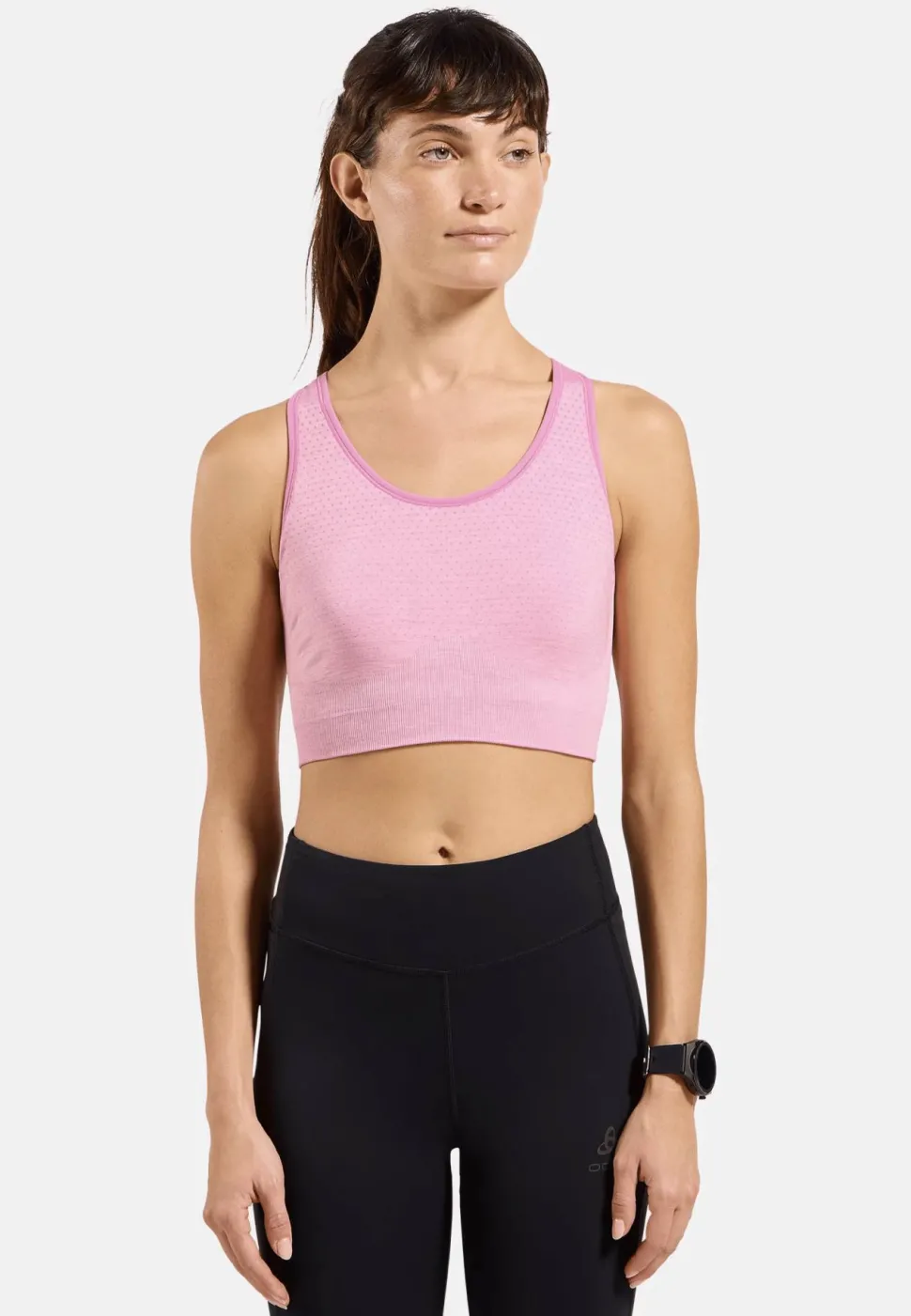 Odlo Women's Odlo Seamless Medium - Padded Sport Bra Hyper Pink Melange
