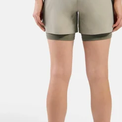 Odlo Women's Odlo X-Alp Trail 5 Inch 2-In-1 Short Agate Gray - Vetiver