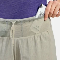 Odlo Women's Odlo X-Alp Trail 5 Inch 2-In-1 Short Agate Gray - Vetiver