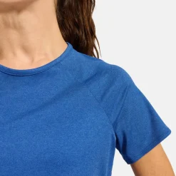 Odlo Women's T-Shirt Crew Neck S/S Essential 365 Dazzling Blue Melange