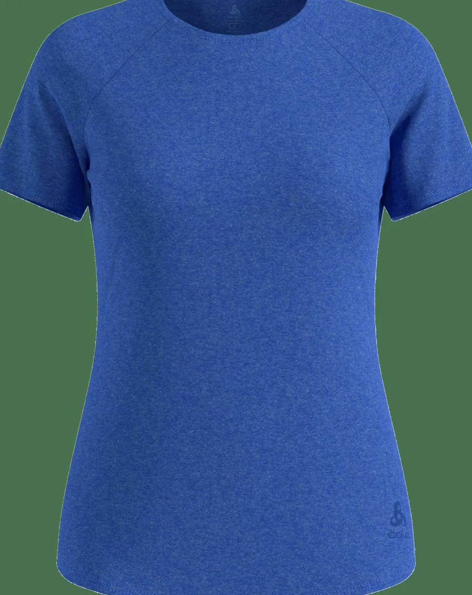 Odlo Women's T-Shirt Crew Neck S/S Essential 365 Dazzling Blue Melange