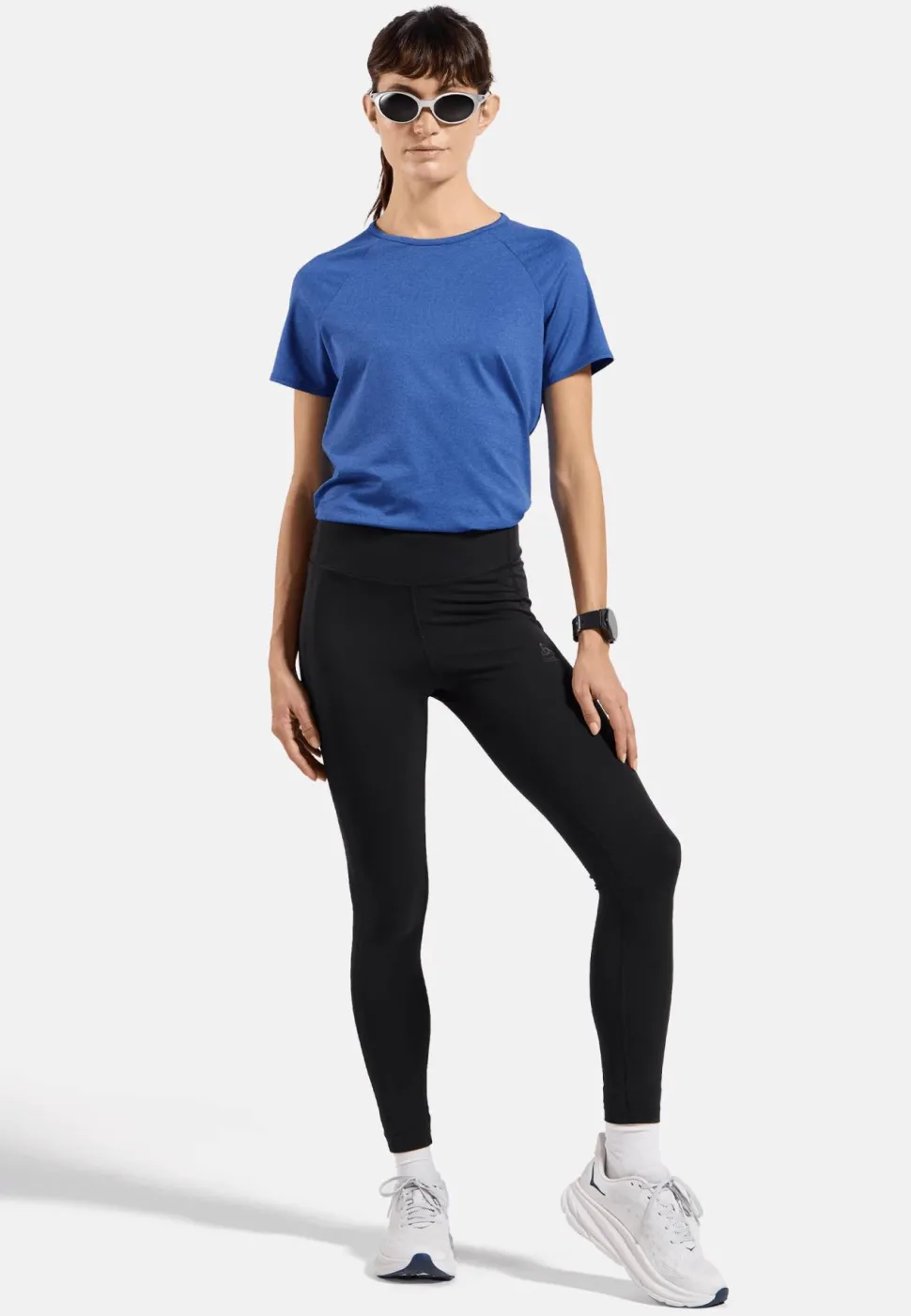 Odlo Women's T-Shirt Crew Neck S/S Essential 365 Dazzling Blue Melange