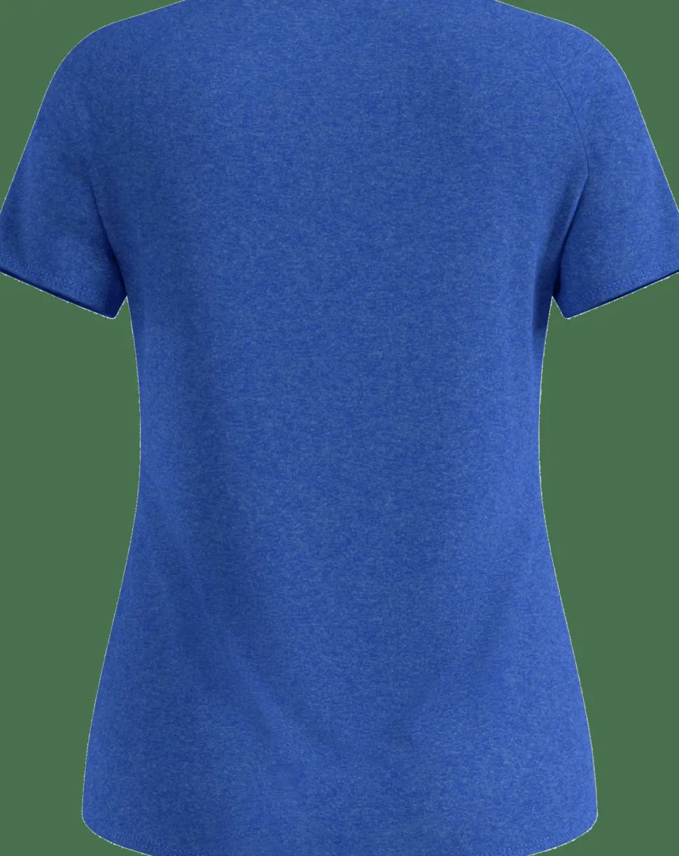 Odlo Women's T-Shirt Crew Neck S/S Essential 365 Dazzling Blue Melange