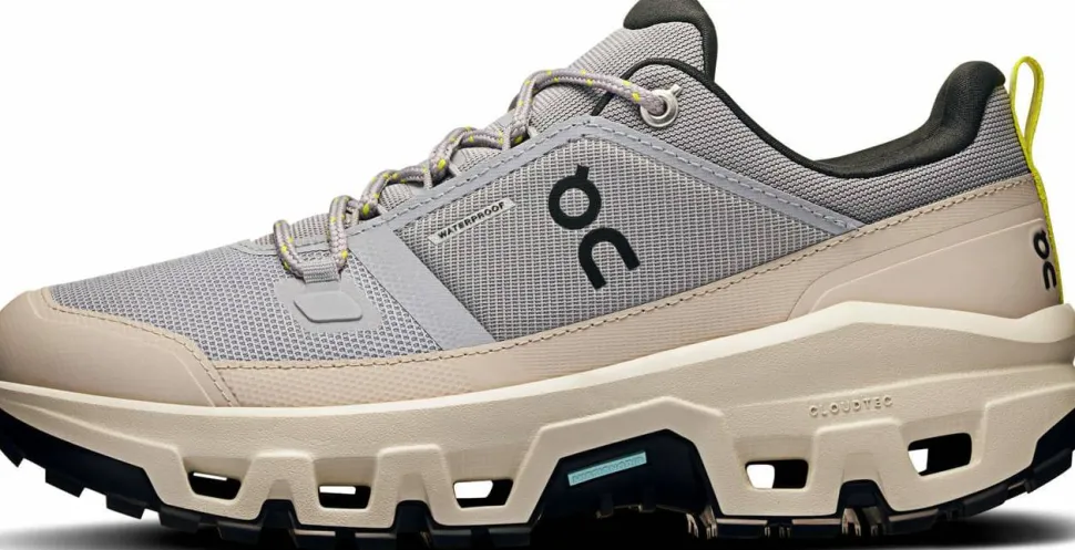 On Women's Cloudrock Low Waterproof Alloy/Ice