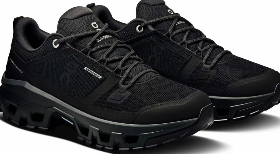 On Women's Cloudrock Low Waterproof Black/Black