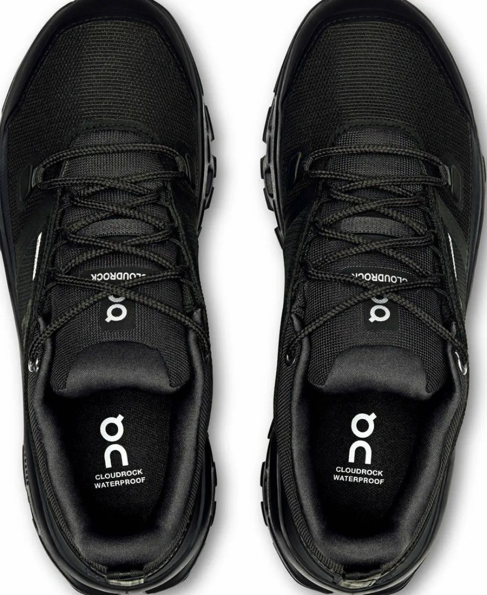 On Women's Cloudrock Low Waterproof Black/Black