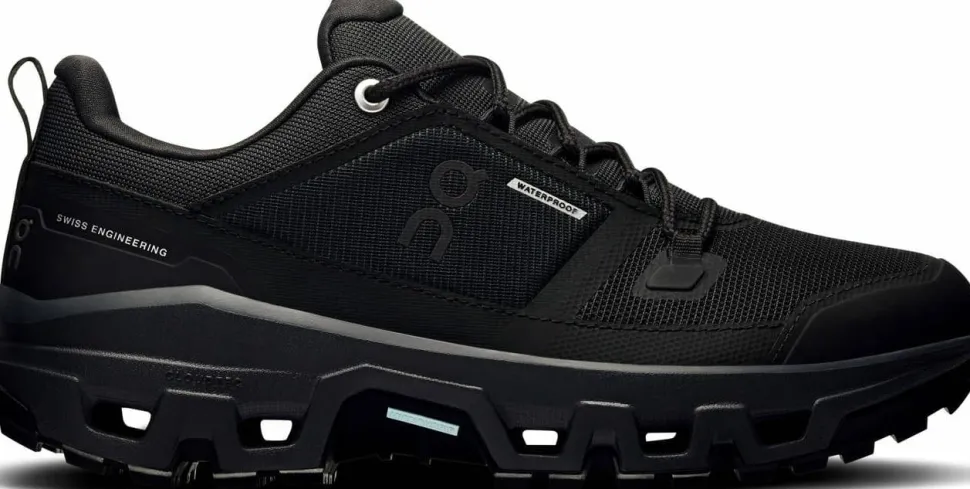 On Women's Cloudrock Low Waterproof Black/Black