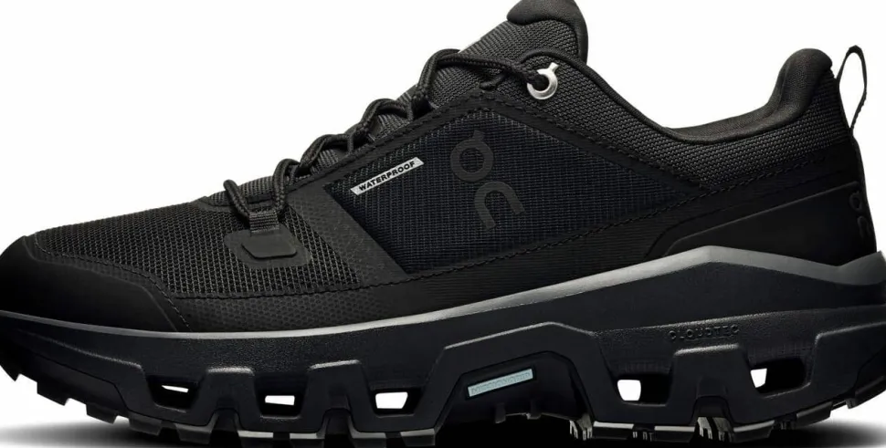 On Women's Cloudrock Low Waterproof Black/Black