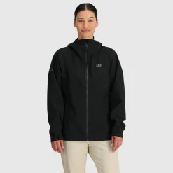 Outdoor Research Women's Stratoburst Stretch Rain Jacket Black
