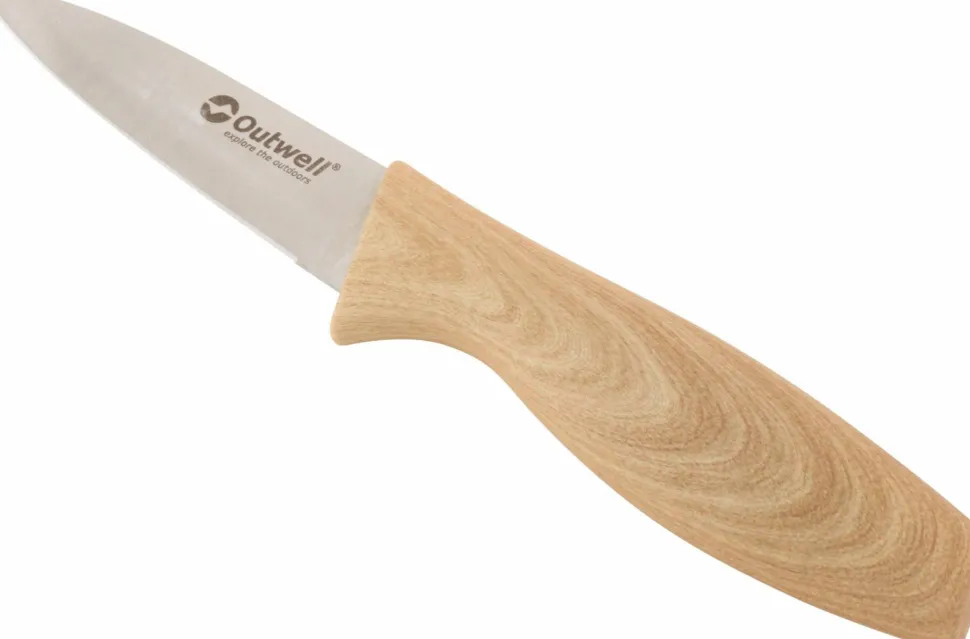 Outwell Caldas Knife Set Wide Cutting Board Black