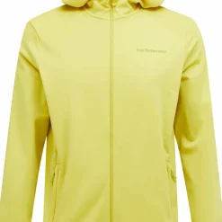 Peak Performance Men's Light Zip Hood Canary Lime